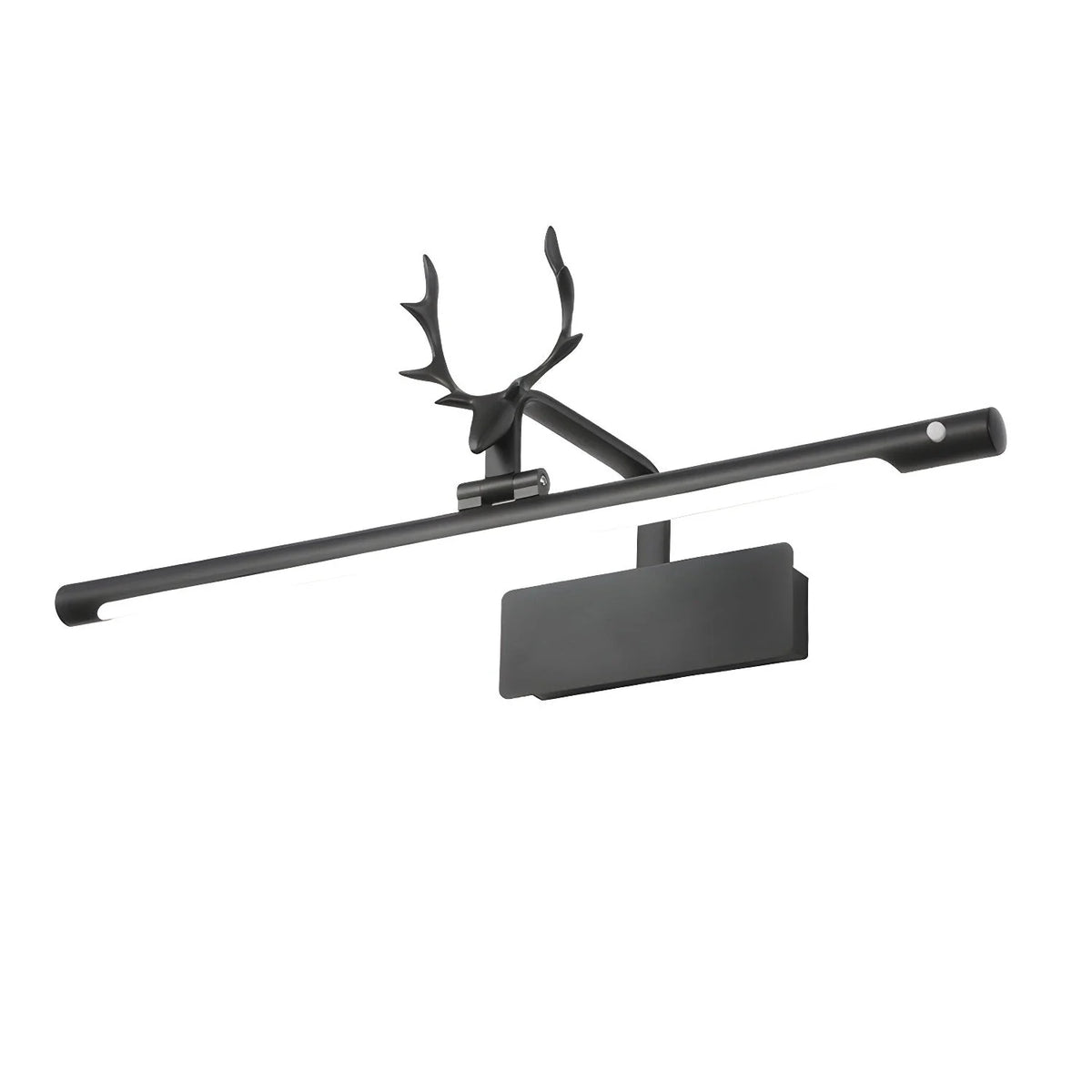 Antler Wall Sconce in brass for Hallway by AUVIELIGHT, ∅ 15.7"x H 8.7" / Black / Warm Light