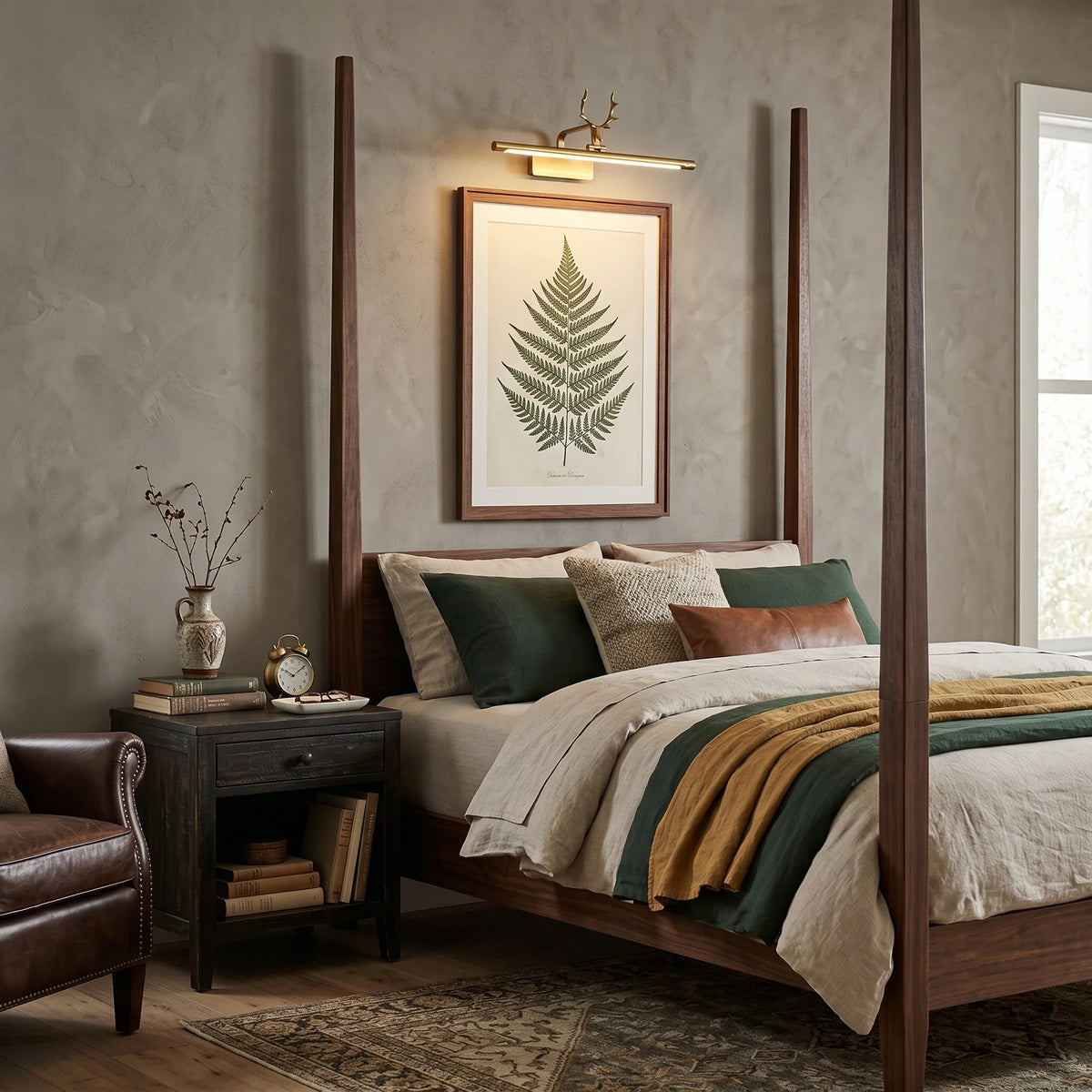 Antler Wall Sconce in brass for Hallway by AUVIELIGHT