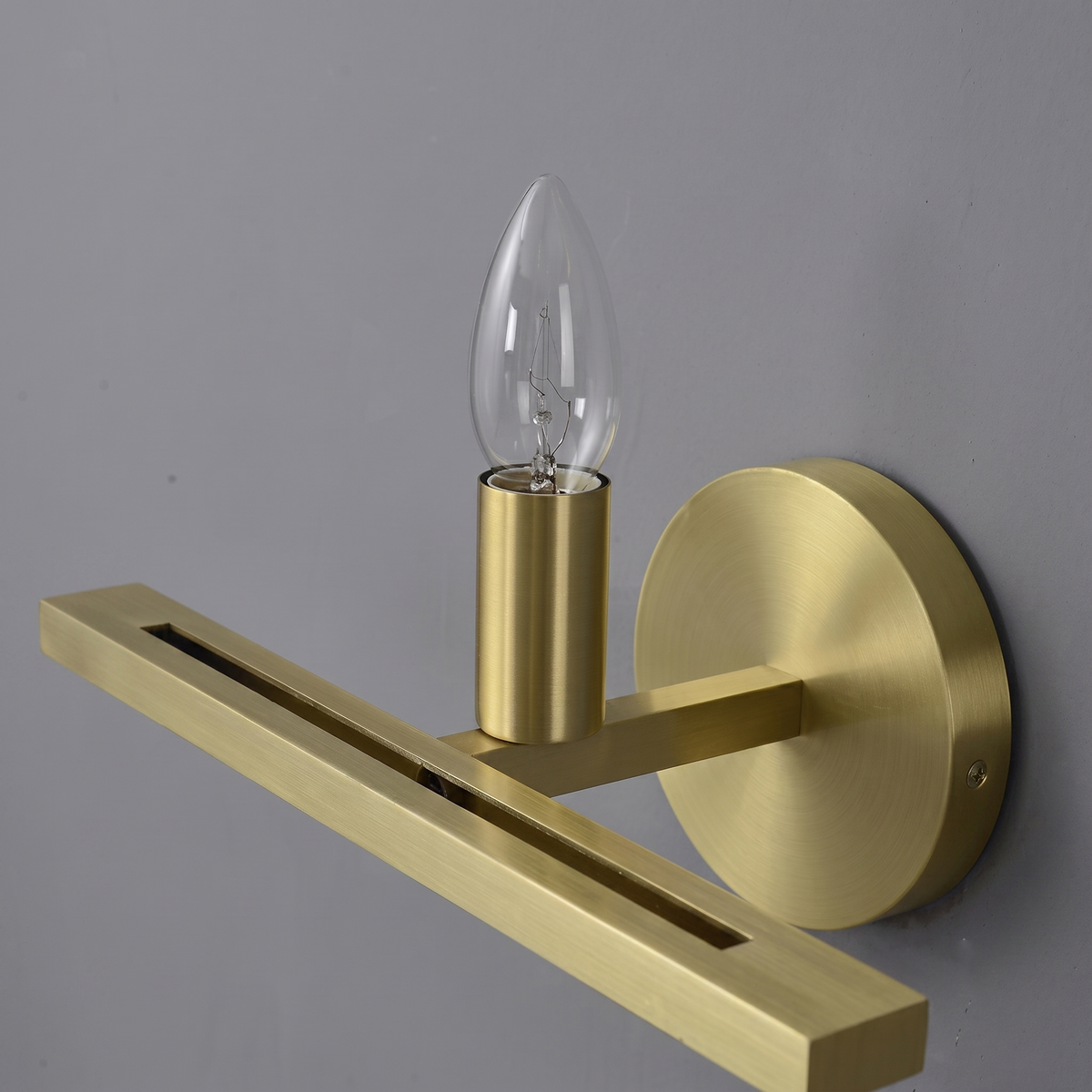 Anya Disc Wall Sconce in alabaster for Hallway by AUVIELIGHT