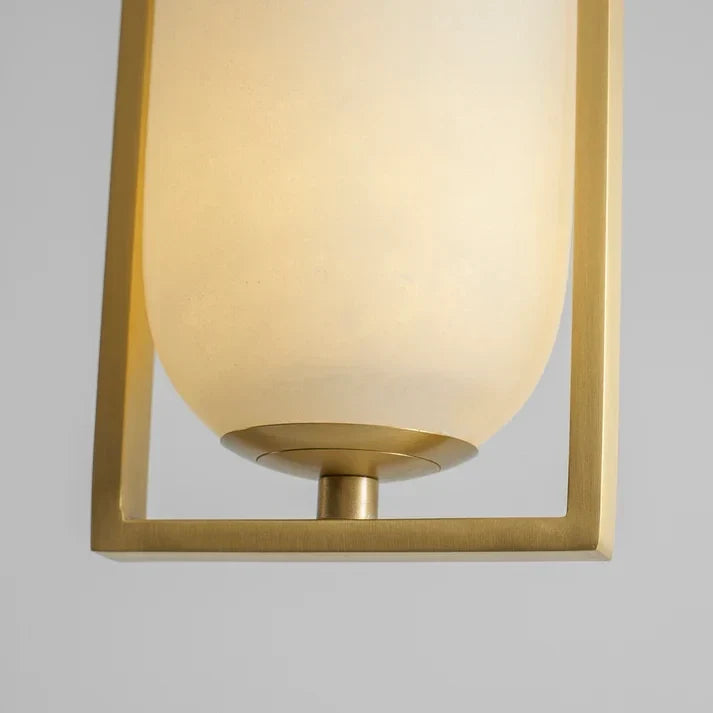 Arched Pendant Light in alabaster for Kitchen Island by AUVIELIGHT