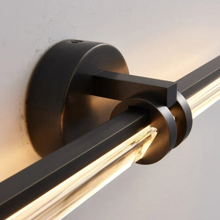 Architectural Vanity Light in brushed brass for Bathroom by AUVIELIGHT