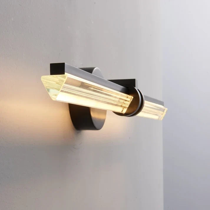 Architectural Vanity Light in brushed brass for Bathroom by AUVIELIGHT