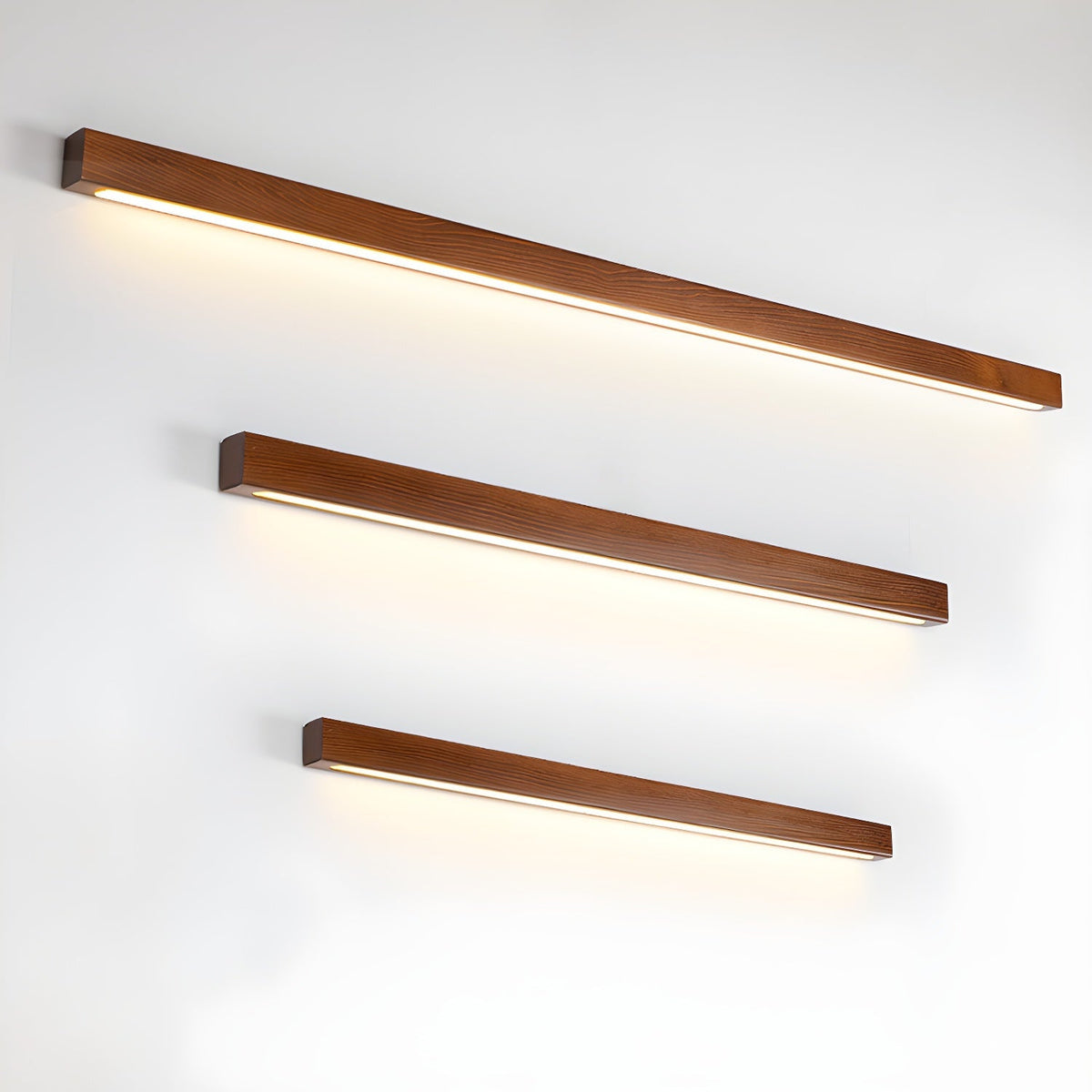 Arlo Linear Wall Light in wood for Hallway by AUVIELIGHT