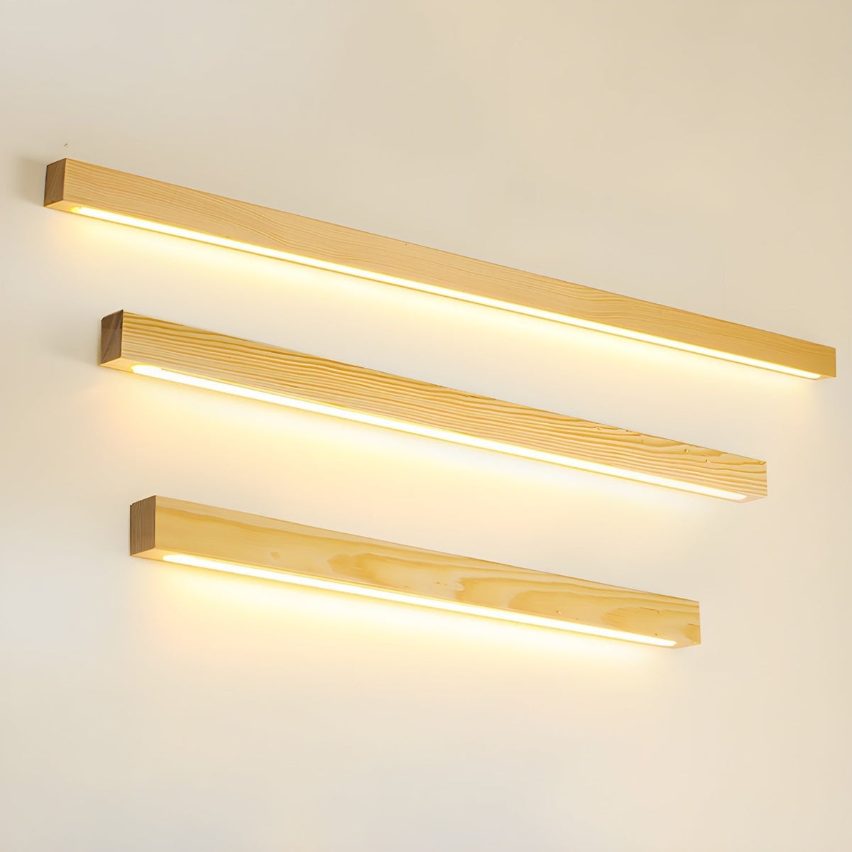 Arlo Linear Wall Light in wood for Hallway by AUVIELIGHT