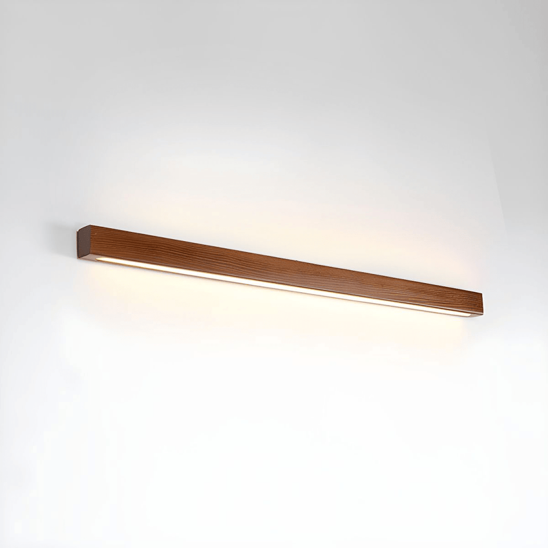 Arlo Linear Wall Light in wood for Hallway by AUVIELIGHT