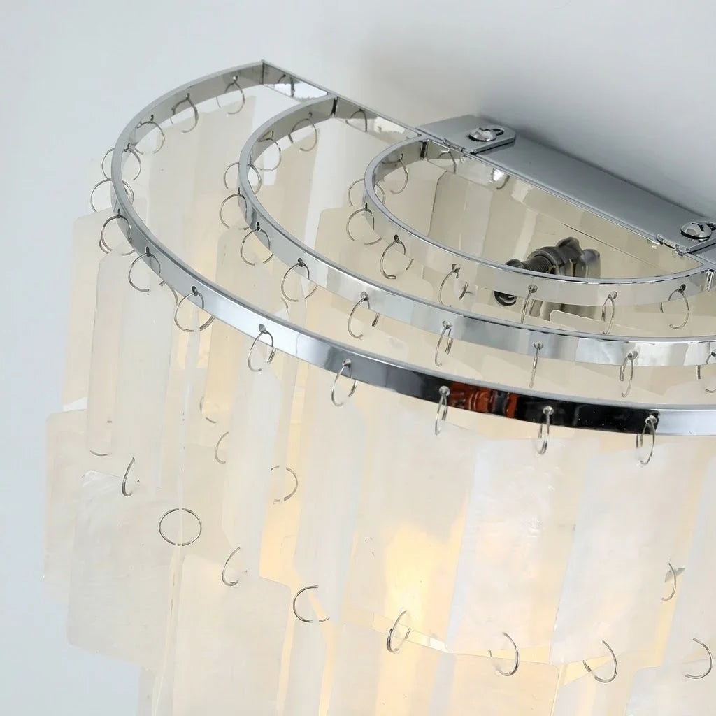 Artisan Shell Rectangle Wall Light for Hallway by AUVIELIGHT