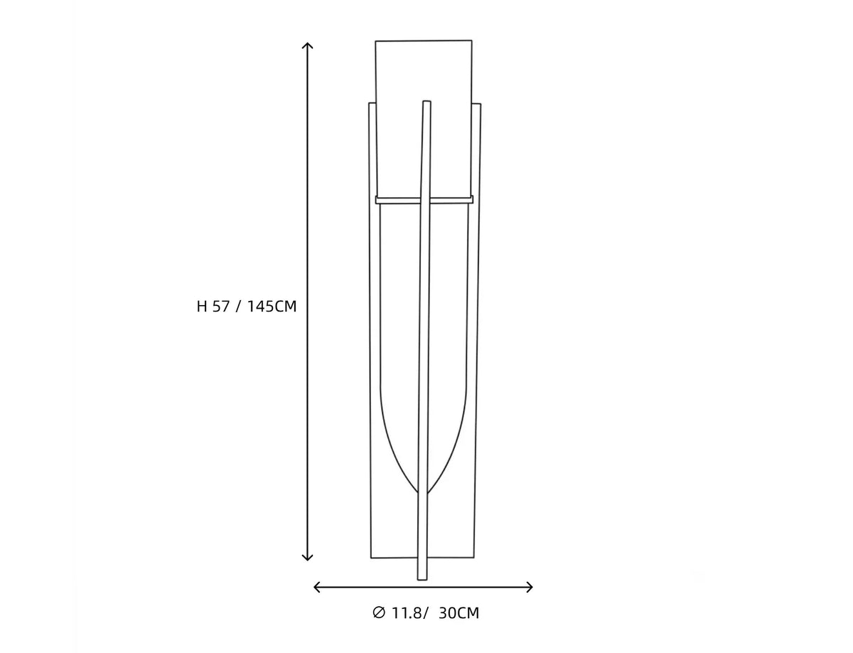 Ash Fabric Floor Lamp in wood for Living Room by AUVIELIGHT