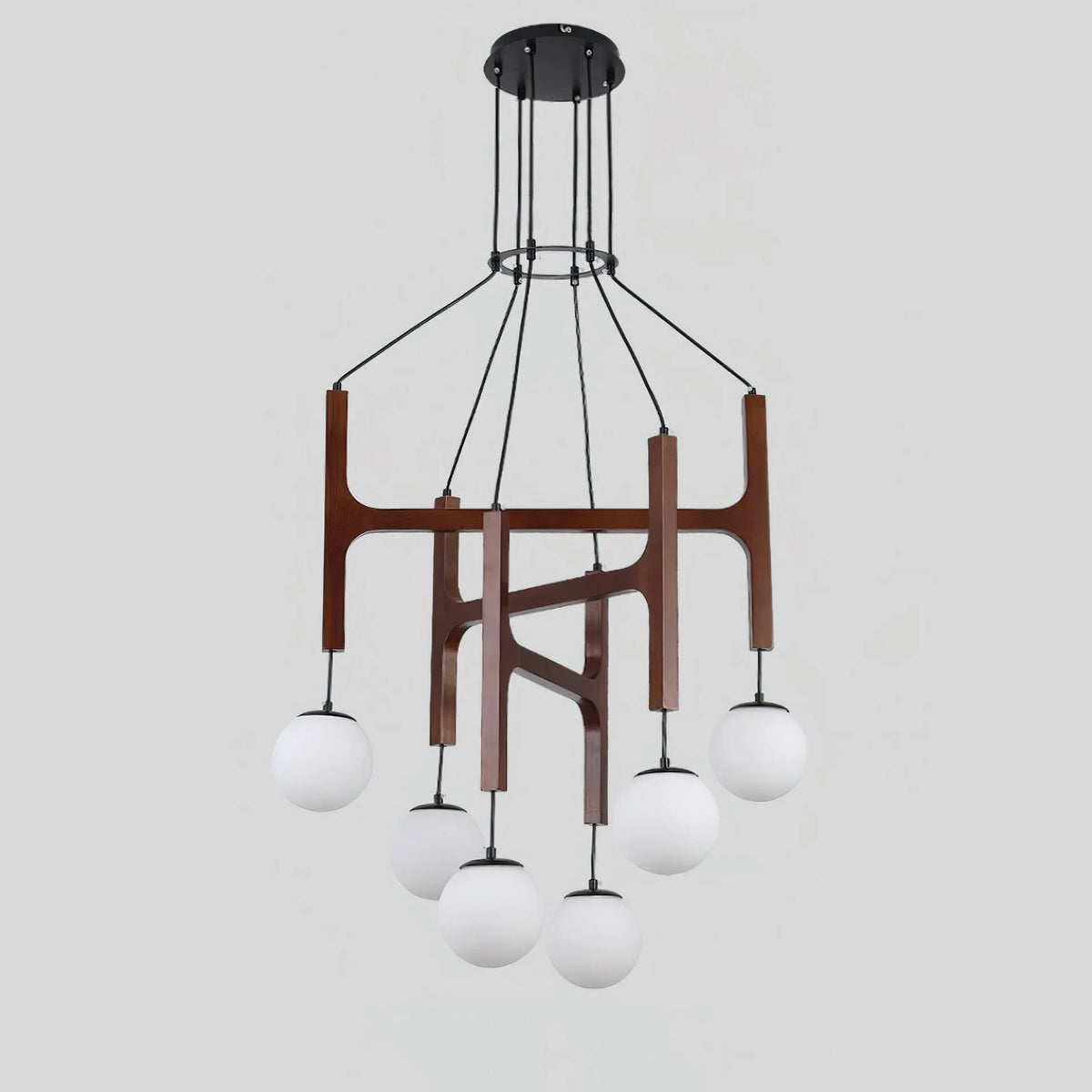 Astra Chandelier in wood for Dining Room by AUVIELIGHT