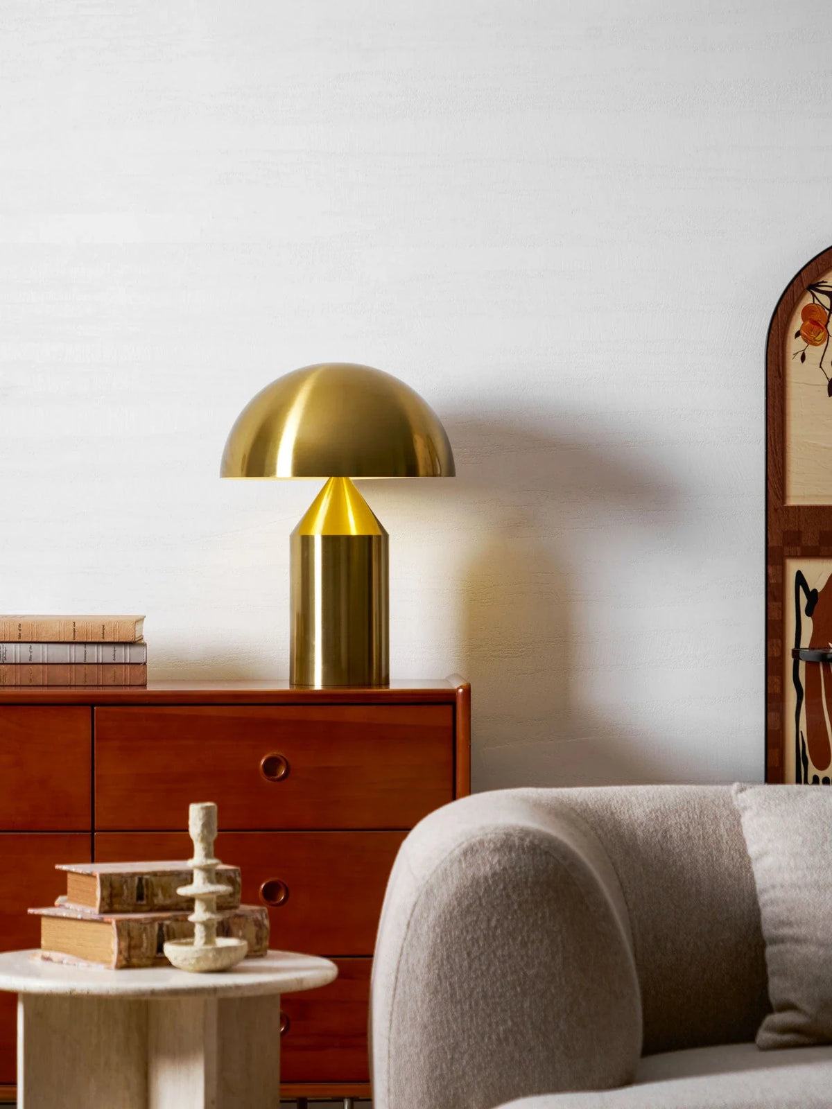 Atollo Table Lamp in metal for Living Room by AUVIELIGHT