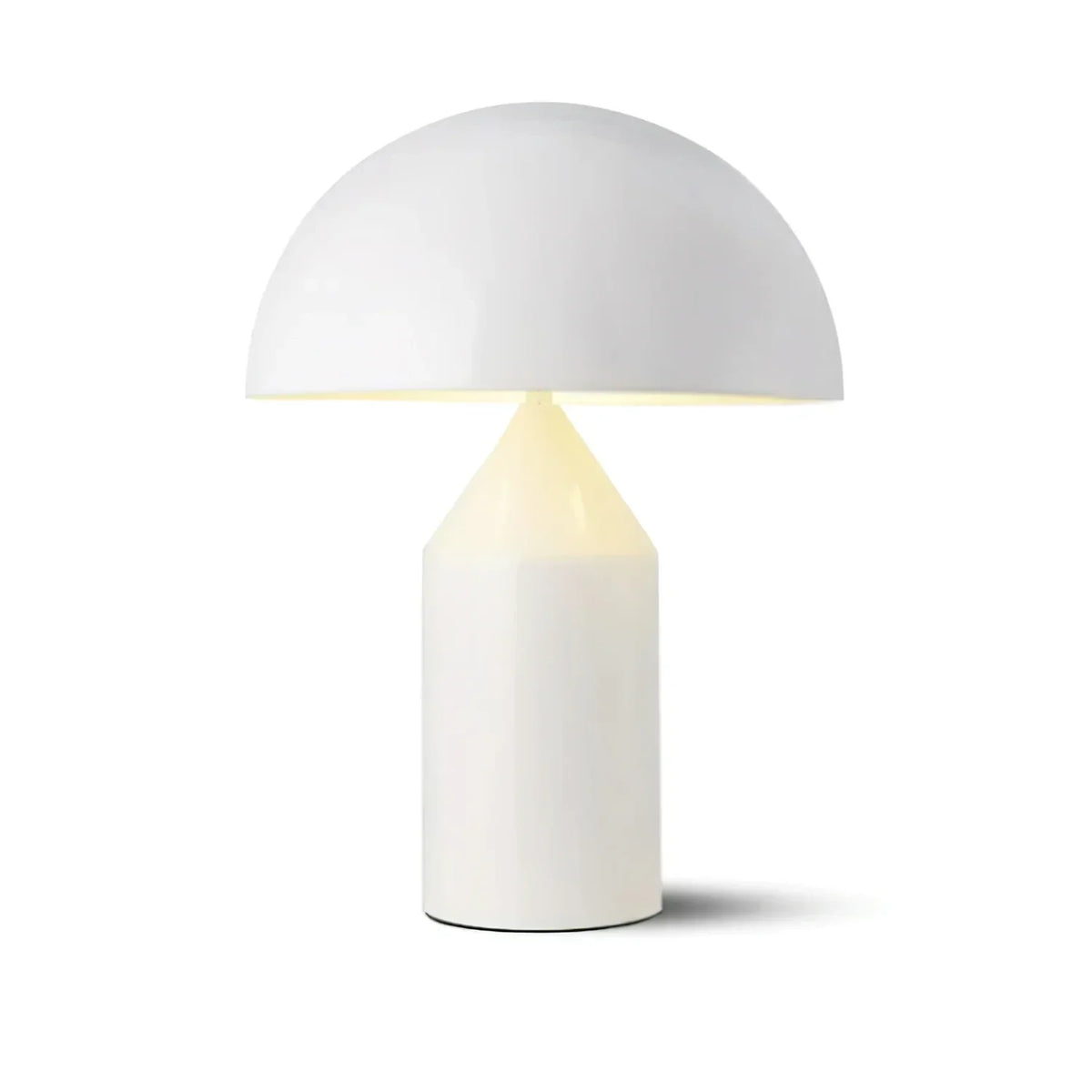 Atollo Table Lamp in metal for Living Room by AUVIELIGHT, Dia 25cm x H 35cm / ∅ 9.8″ x H 13.8″ / Bright White / AU plug and 7 other sizes