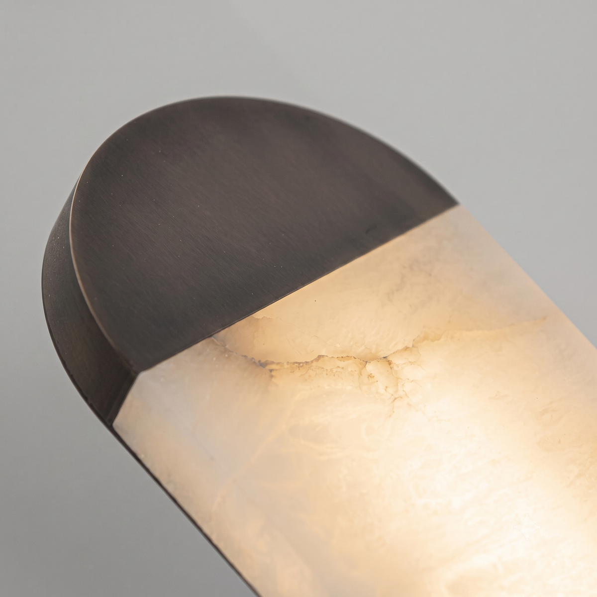 Aura Capsule Wall Sconce in alabaster for Hallway by AUVIELIGHT