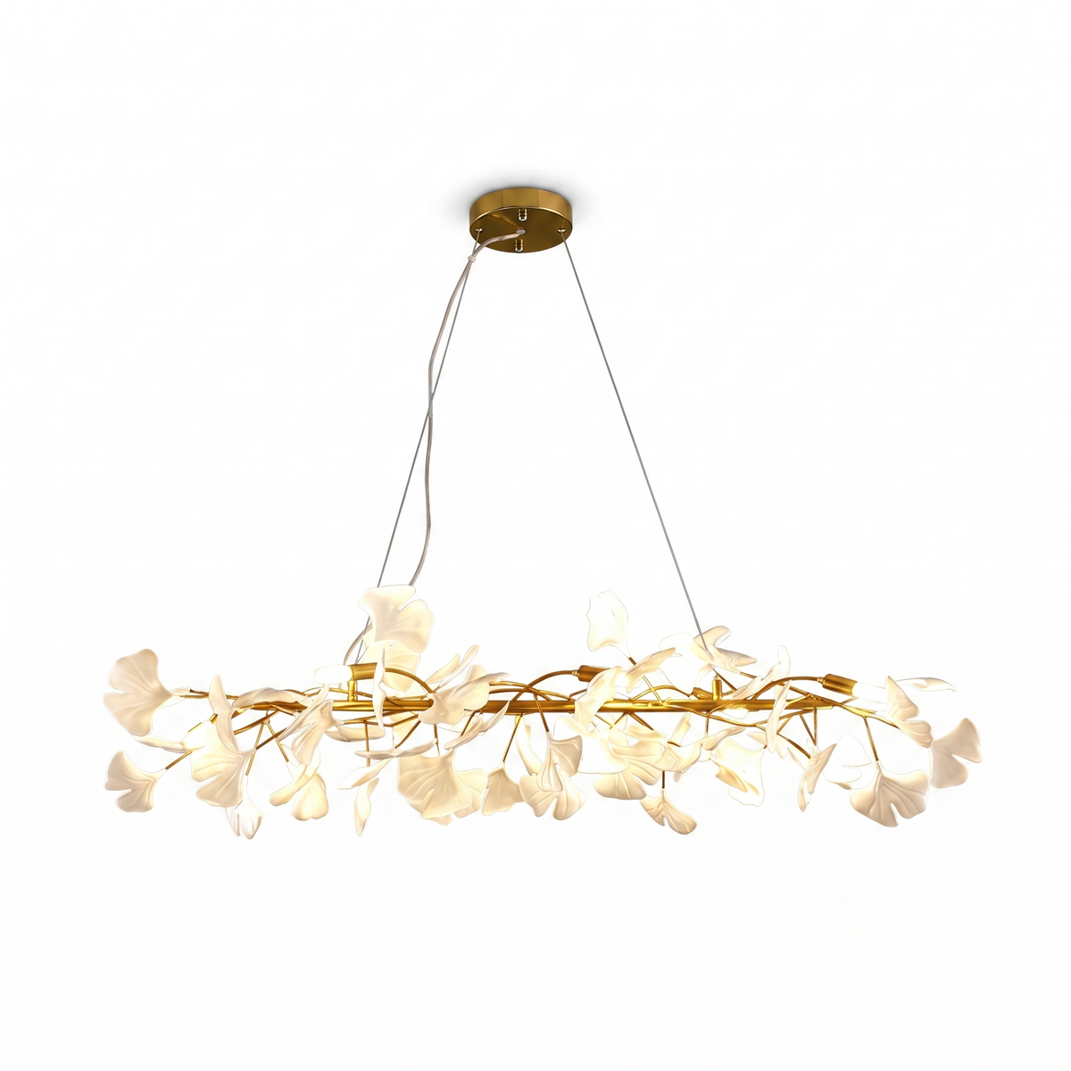 Aura Ginkgo Chandelier for Dining Room by AUVIELIGHT