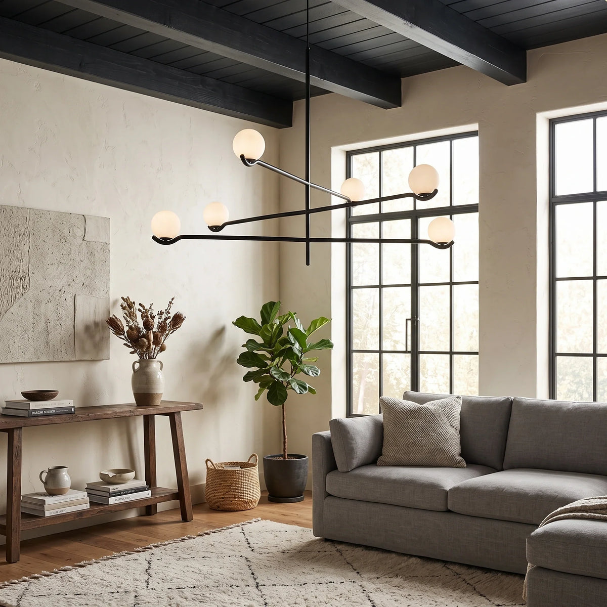 Baer Mobile Globe Chandelier for Dining Room by AUVIELIGHT