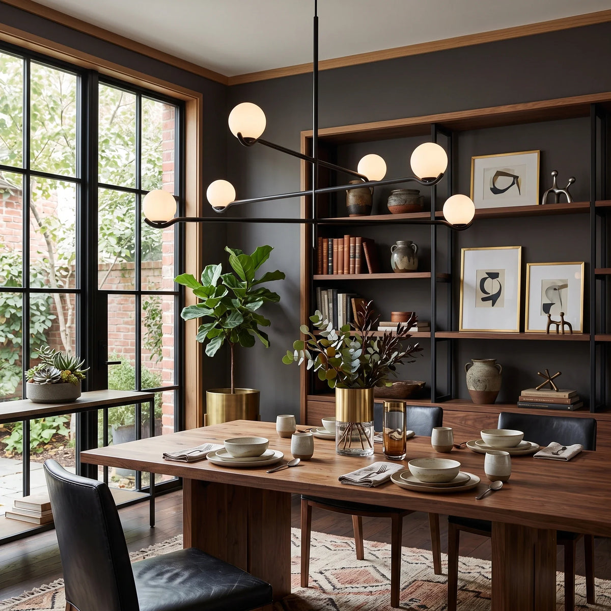 Baer Mobile Globe Chandelier for Dining Room by AUVIELIGHT