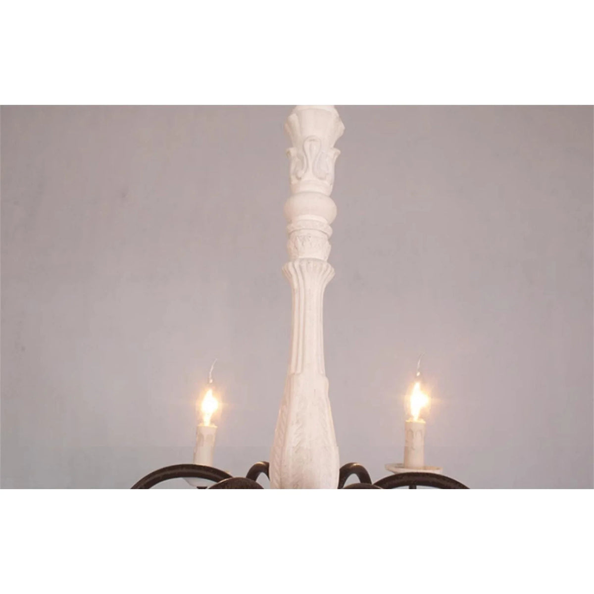 Baroque Distressed Candle Pendant Light for Kitchen Island by AUVIELIGHT