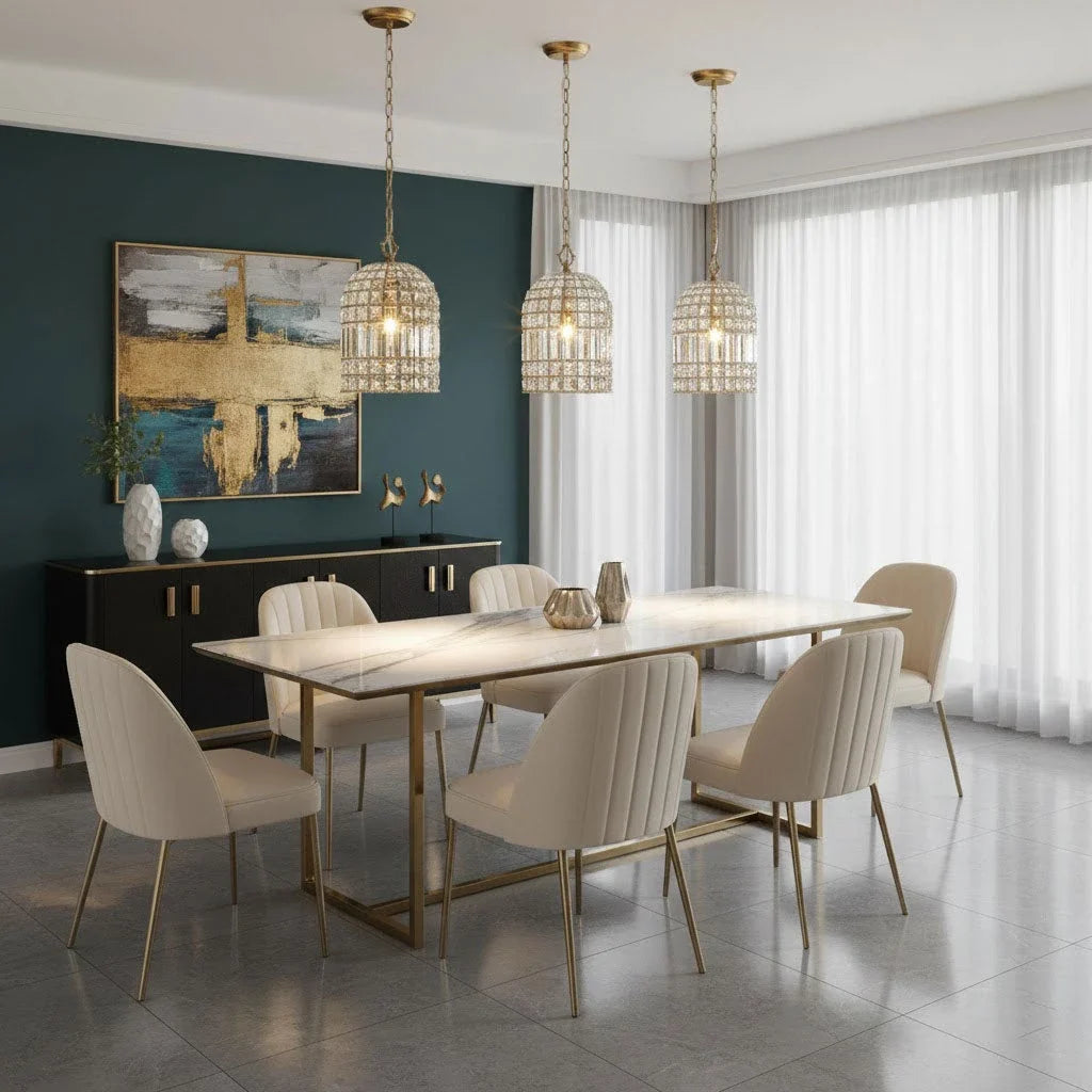 Basket Pendant Light for Kitchen Island by AUVIELIGHT