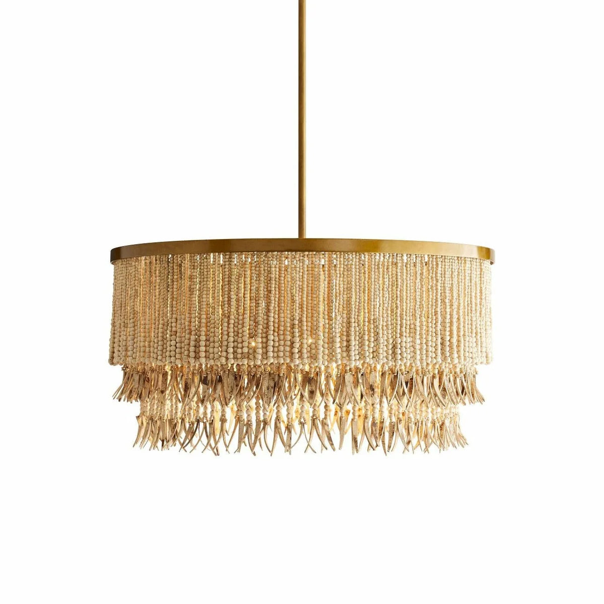 Fringe Beaded Chandelier for Dining Room by AUVIELIGHT