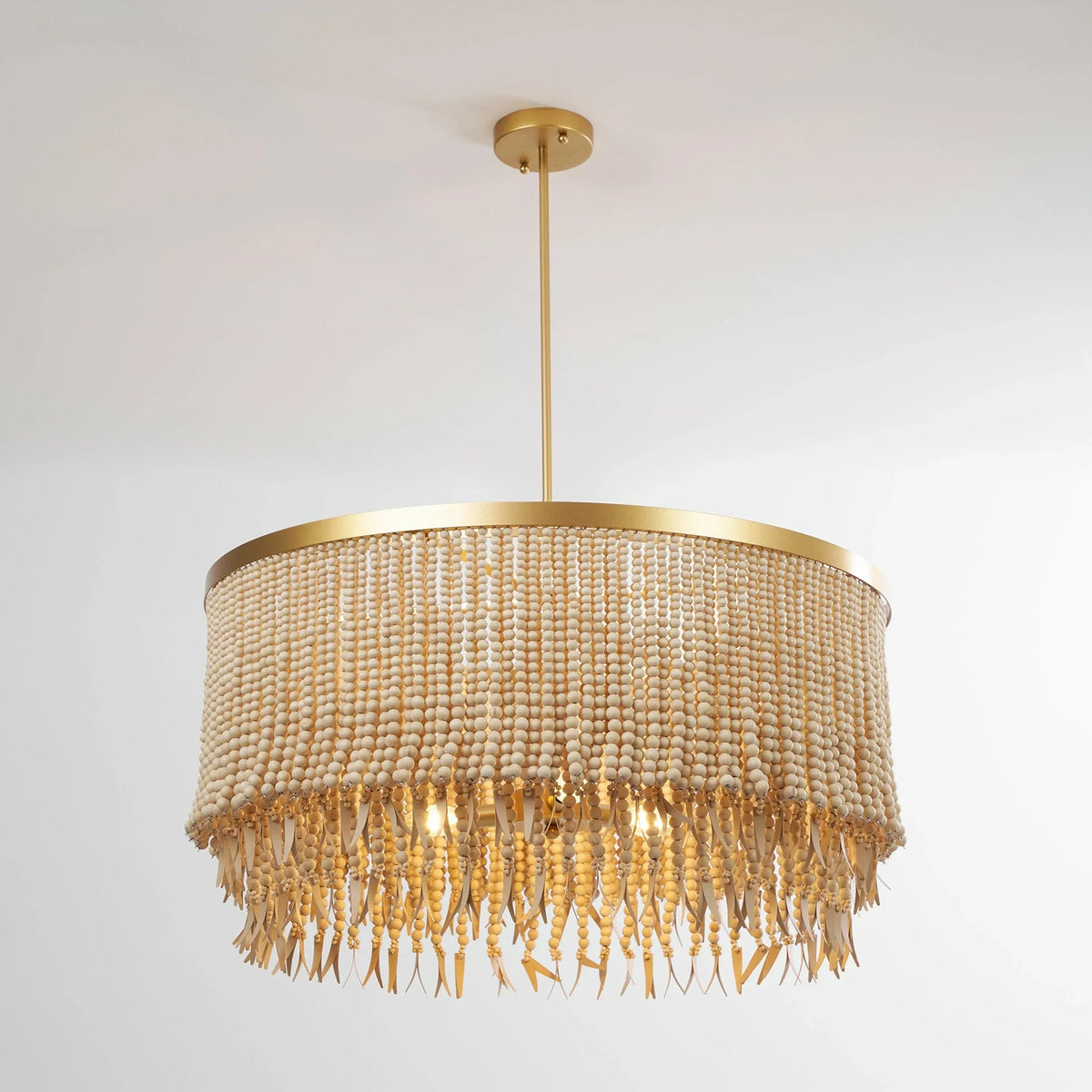 Fringe Beaded Chandelier for Dining Room by AUVIELIGHT