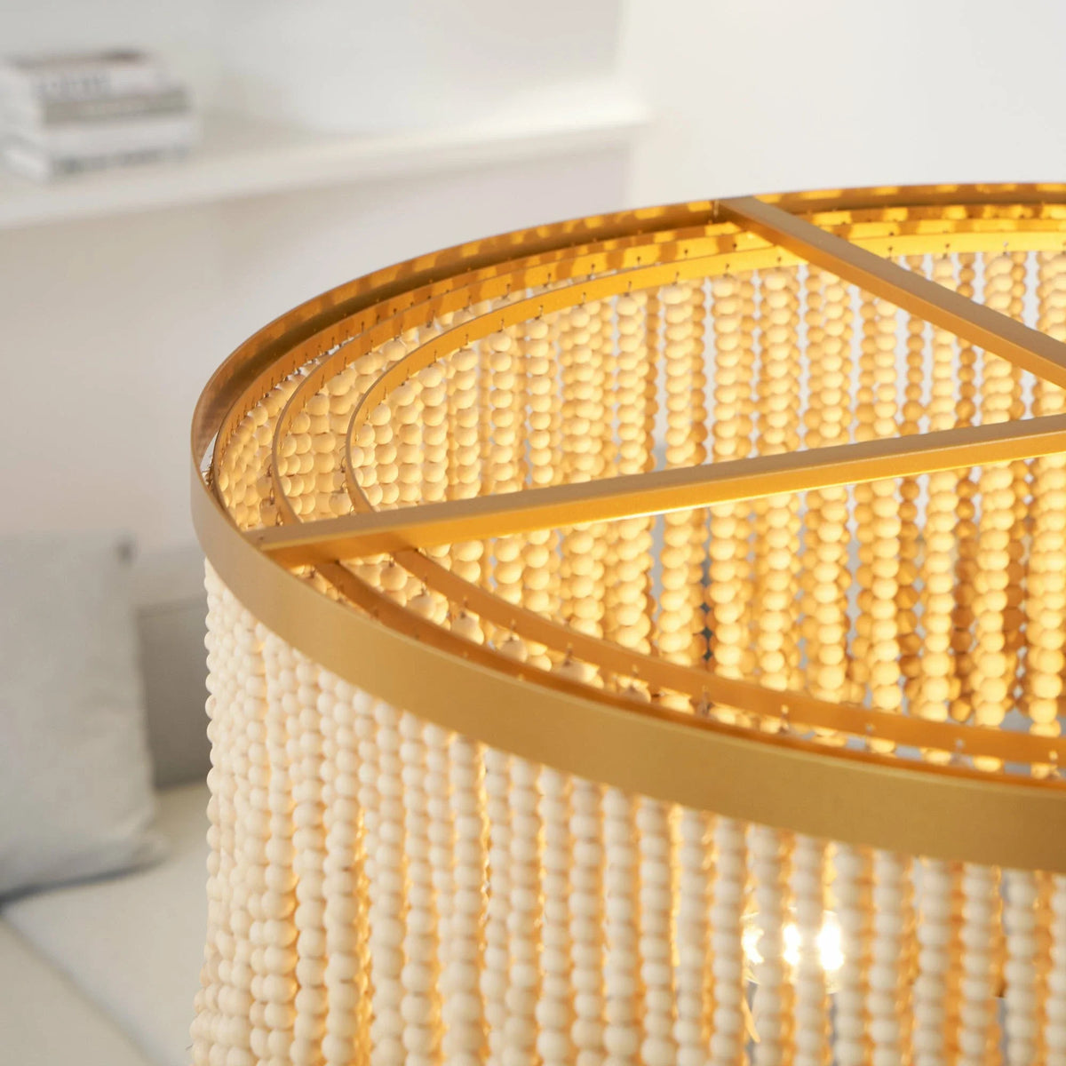 Fringe Beaded Chandelier for Dining Room by AUVIELIGHT