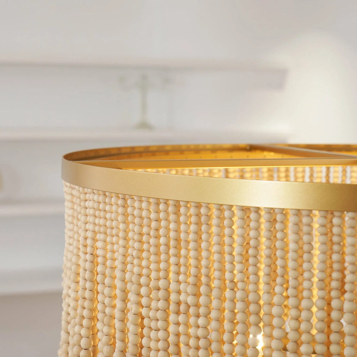 Fringe Beaded Chandelier for Dining Room by AUVIELIGHT