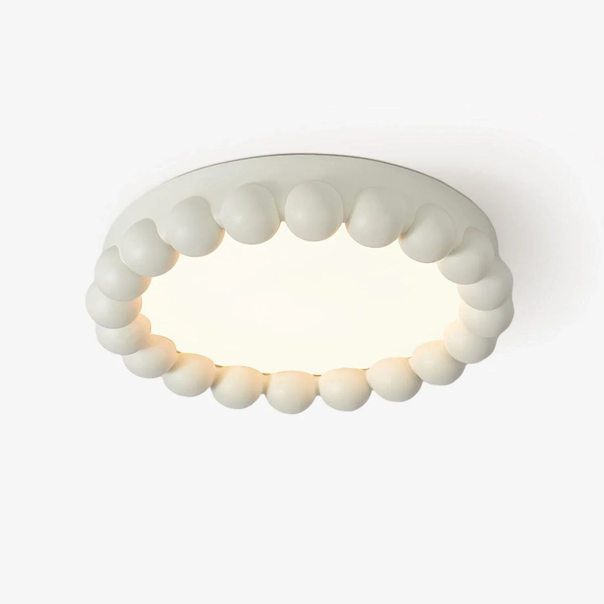 Resin Beaded Flush Mount for Low Ceilings by AUVIELIGHT