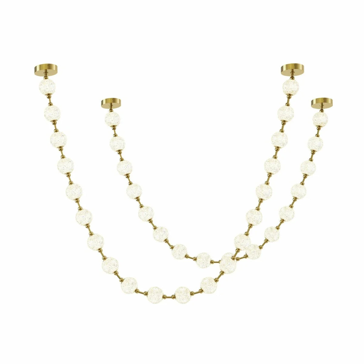 Beaded Strand Chandelier for Dining Room by AUVIELIGHT