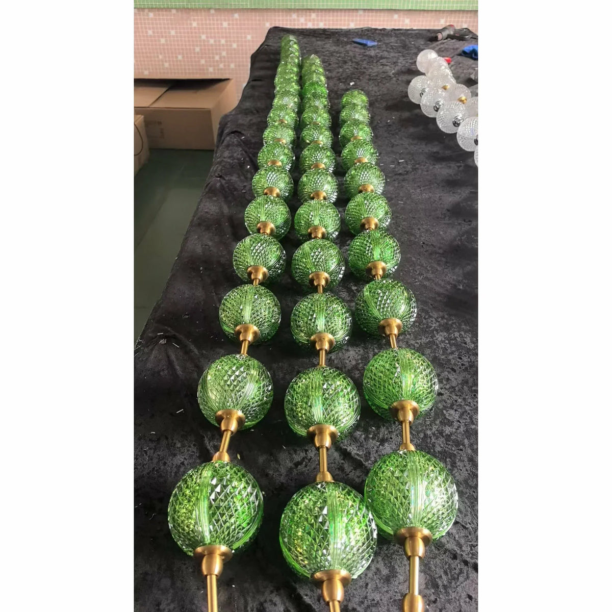Beaded Strand Chandelier for Dining Room by AUVIELIGHT