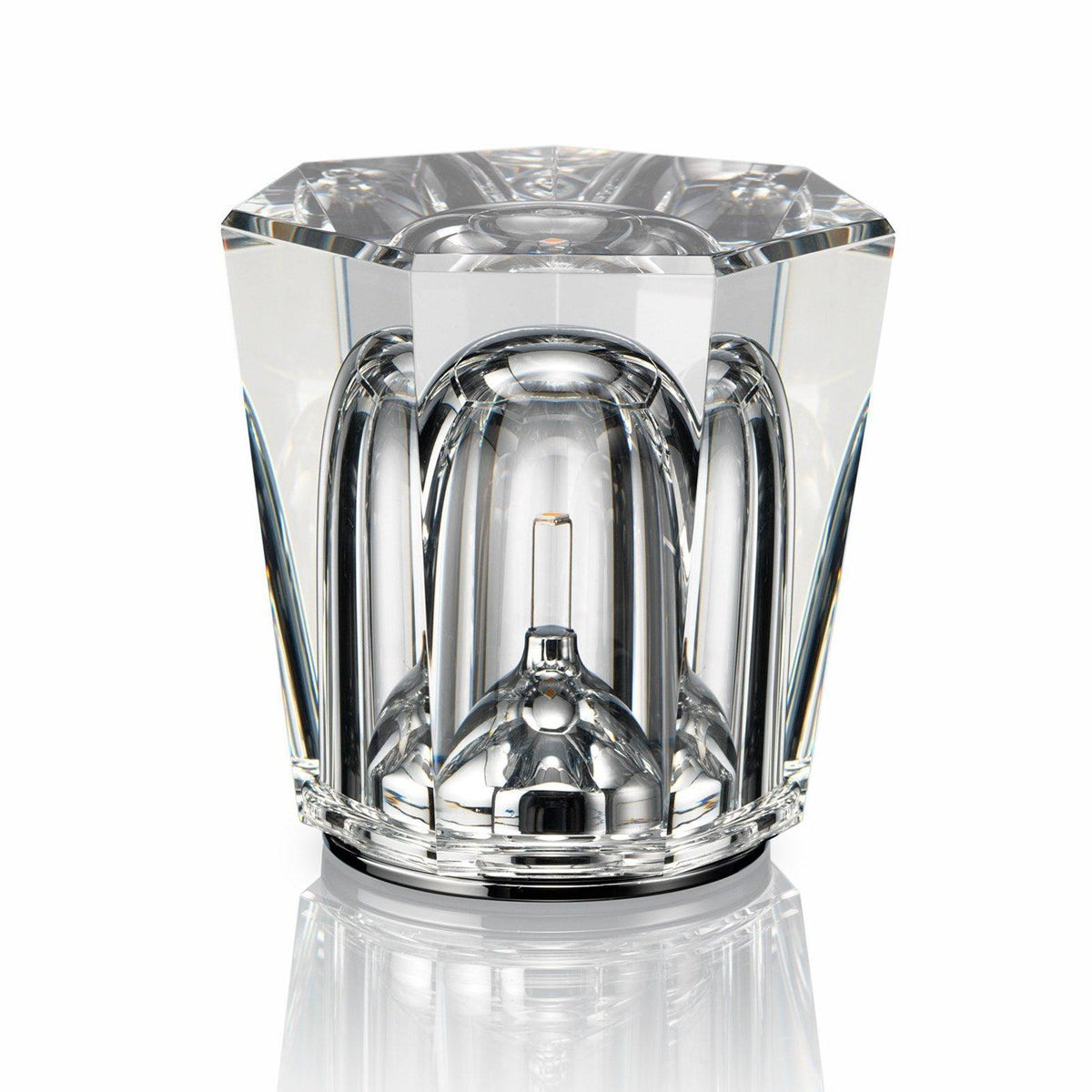 Becrux Table Lamp in crystal for Living Room by AUVIELIGHT, B Dia 8.2 cm × H 9 cm / ∅ 3.2″ × H 3.5″ / Clear / Warm Light