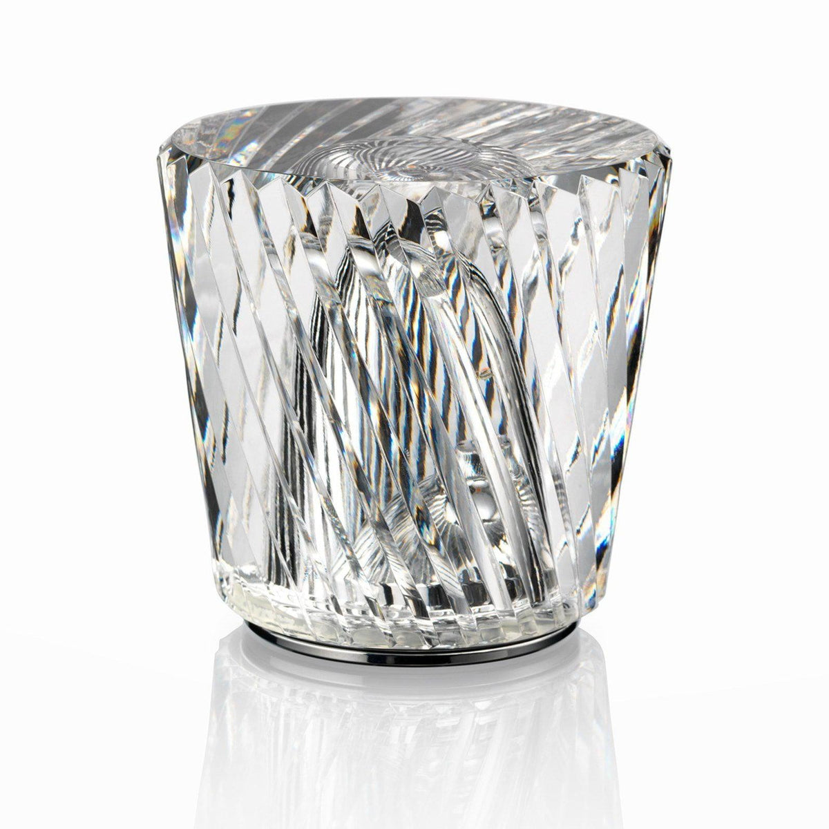 Becrux Table Lamp in crystal for Living Room by AUVIELIGHT, A Dia 8.2 cm × H 9 cm / ∅ 3.2″ × H 3.5″ / Clear / Warm Light