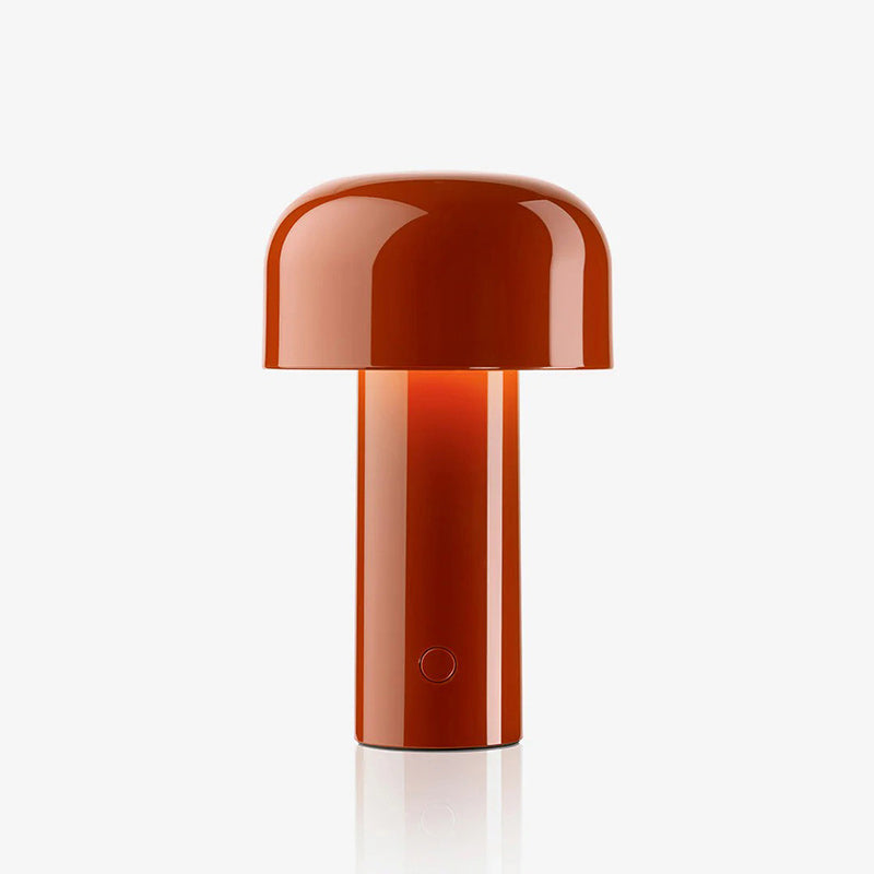 Bellhop Table Lamp for Living Room by AUVIELIGHT, Dia 12.5cm x H 21cm / ∅ 4.9″ x H 8.3″ / Red / Touch switch