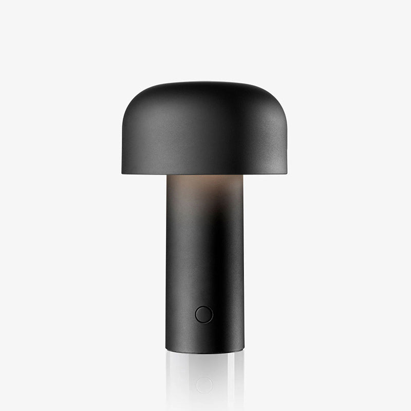 Bellhop Table Lamp for Living Room by AUVIELIGHT, Dia 12.5cm x H 21cm / ∅ 4.9″ x H 8.3″ / Matte Black / Touch switch