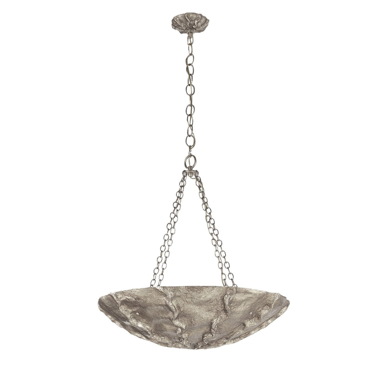 Benit Sculpted Chandelier for Dining Room by AUVIELIGHT, Dia 82cm x H 75cm / ∅ 32.3″ x H 29.5″ / Sliver