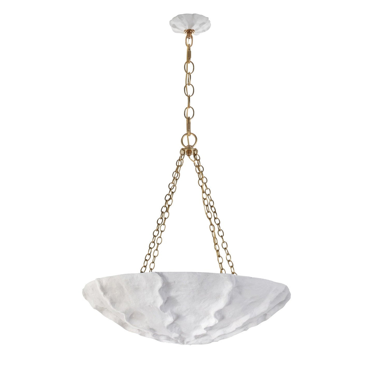 Benit Sculpted Chandelier for Dining Room by AUVIELIGHT, Dia 82cm x H 75cm / ∅ 32.3″ x H 29.5″ / White