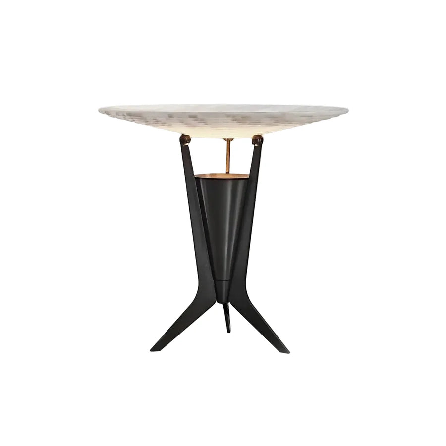 Modern Bedside Lamp in black alabaster for Bedroom by AUVIELIGHT, ∅ 13.8″ x H 12.8″ & Warm Light / Black / AU Plug and 3 other sizes