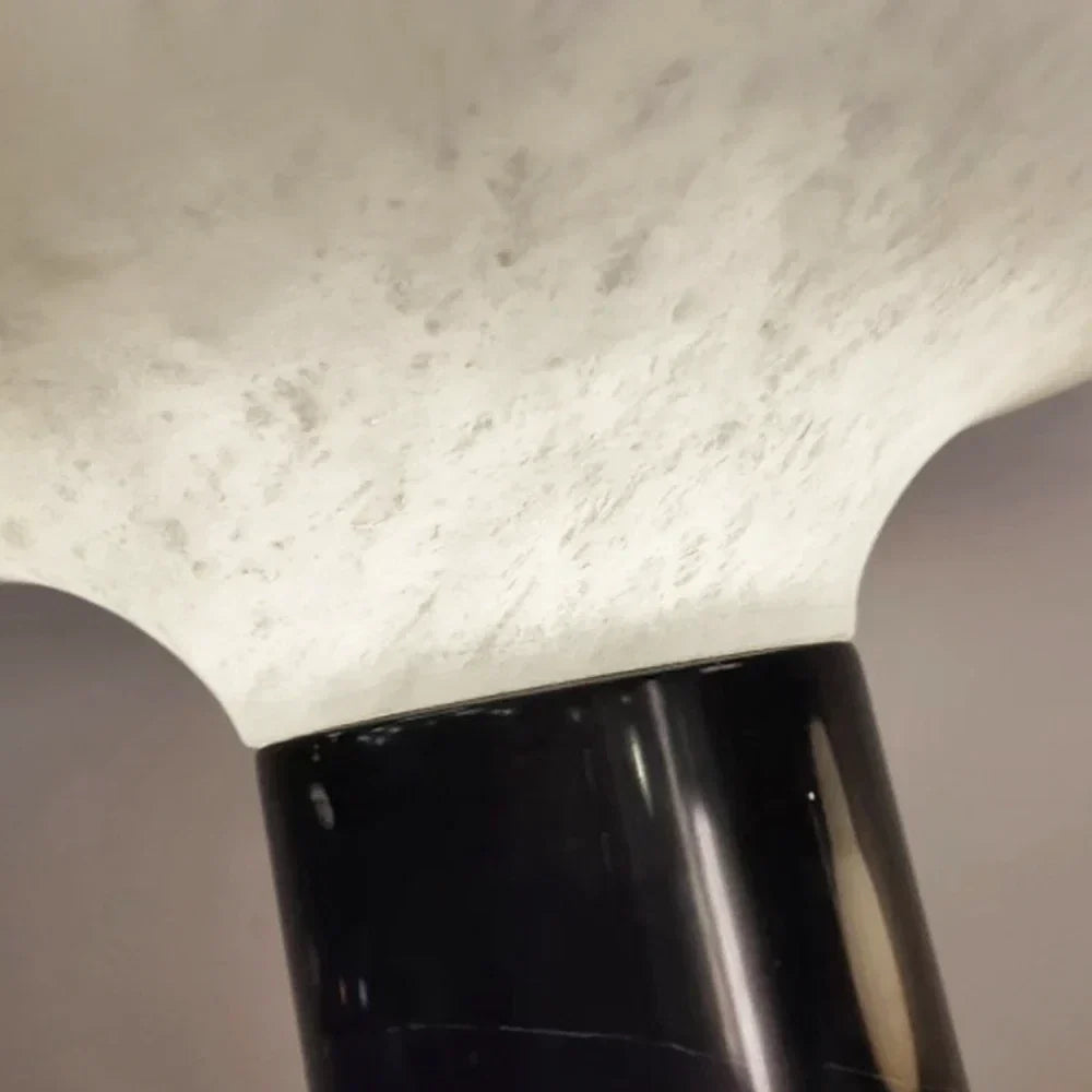 Pillar Bedside Lamp in black alabaster for Bedroom by AUVIELIGHT
