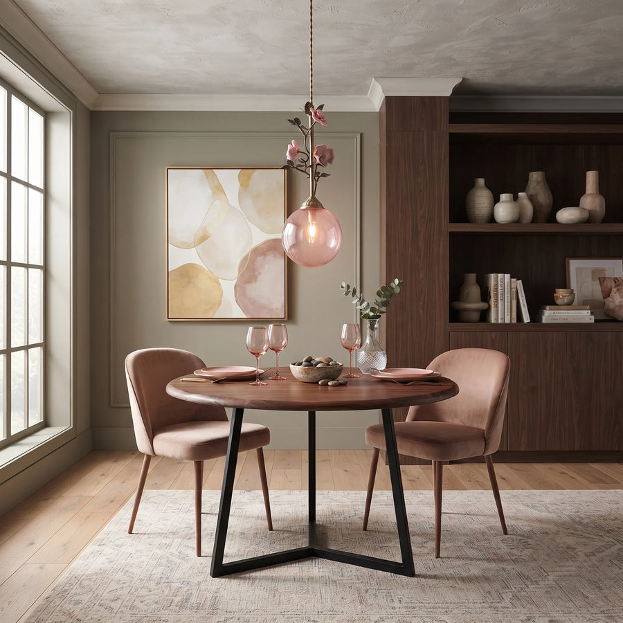 Sphere Pendant Light in rattan for Kitchen Island by AUVIELIGHT