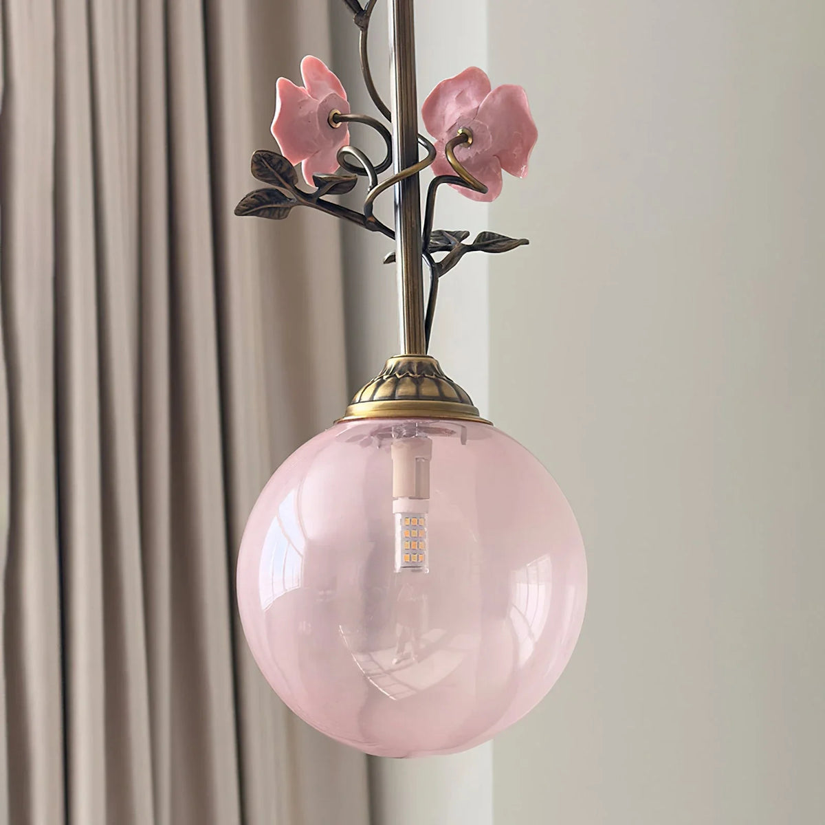 Sphere Pendant Light in rattan for Kitchen Island by AUVIELIGHT