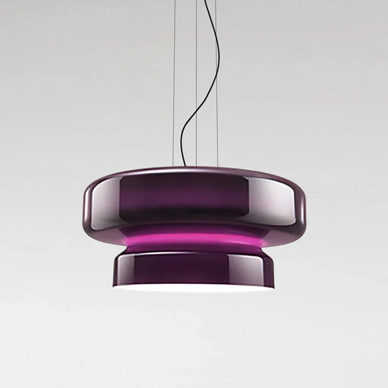 Bohemia Pendant Light for Kitchen Island by AUVIELIGHT, ∅ 15.7″ x H 8.3" / Dia 40cm x H 21cm / Purple