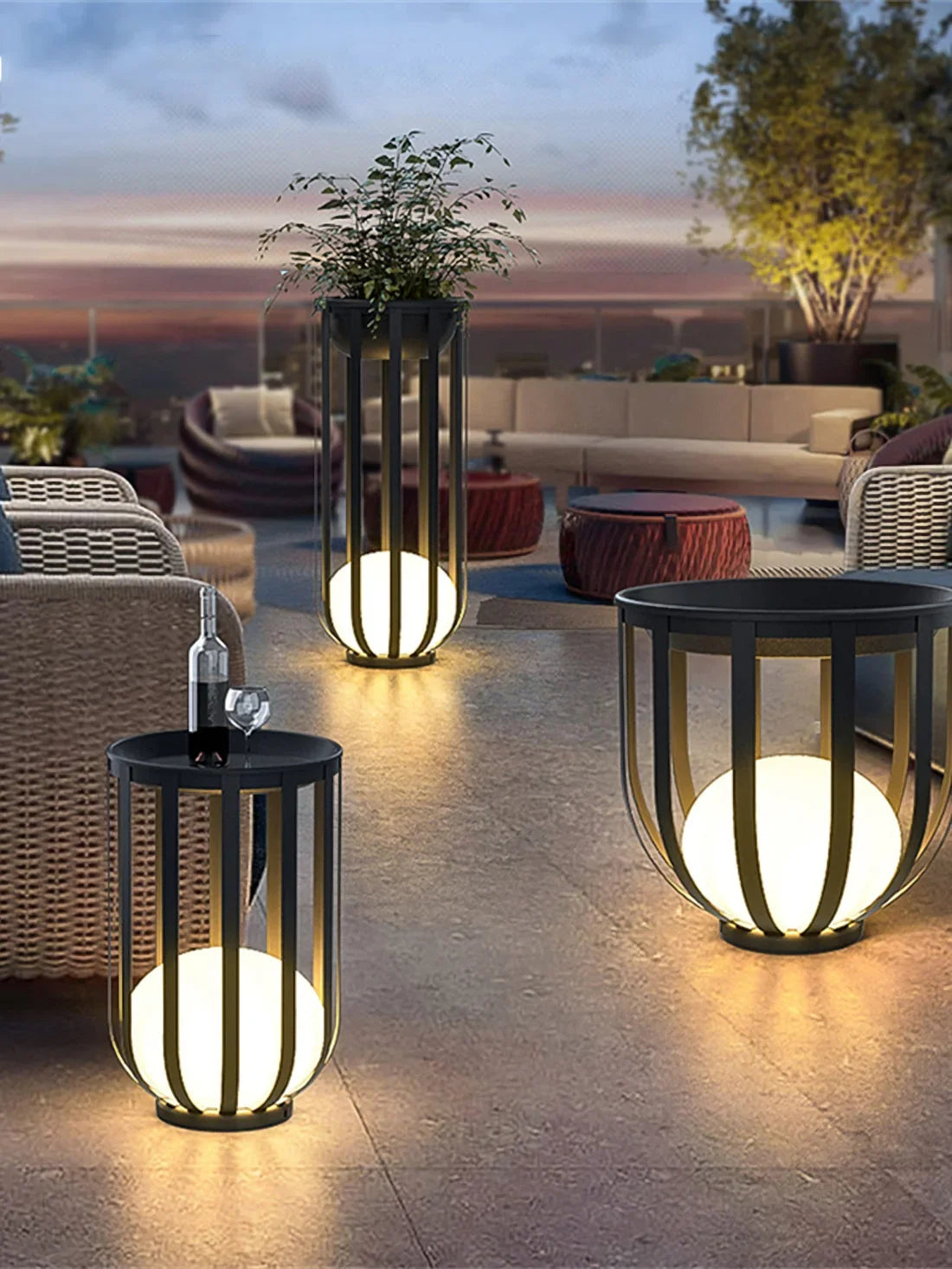Bols Outdoor Wall Light for Patio by AUVIELIGHT