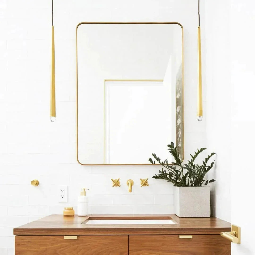 Spinal Tube Wall Light in brass for Hallway by AUVIELIGHT