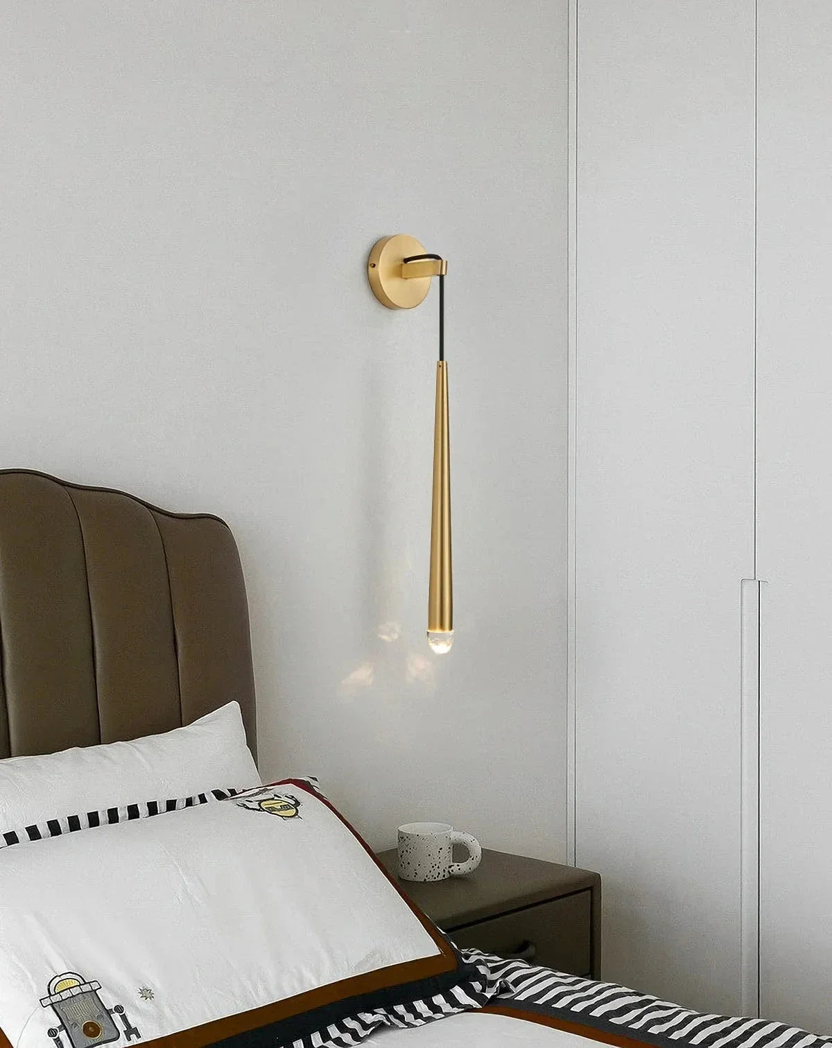 Spinal Tube Wall Light in brass for Hallway by AUVIELIGHT