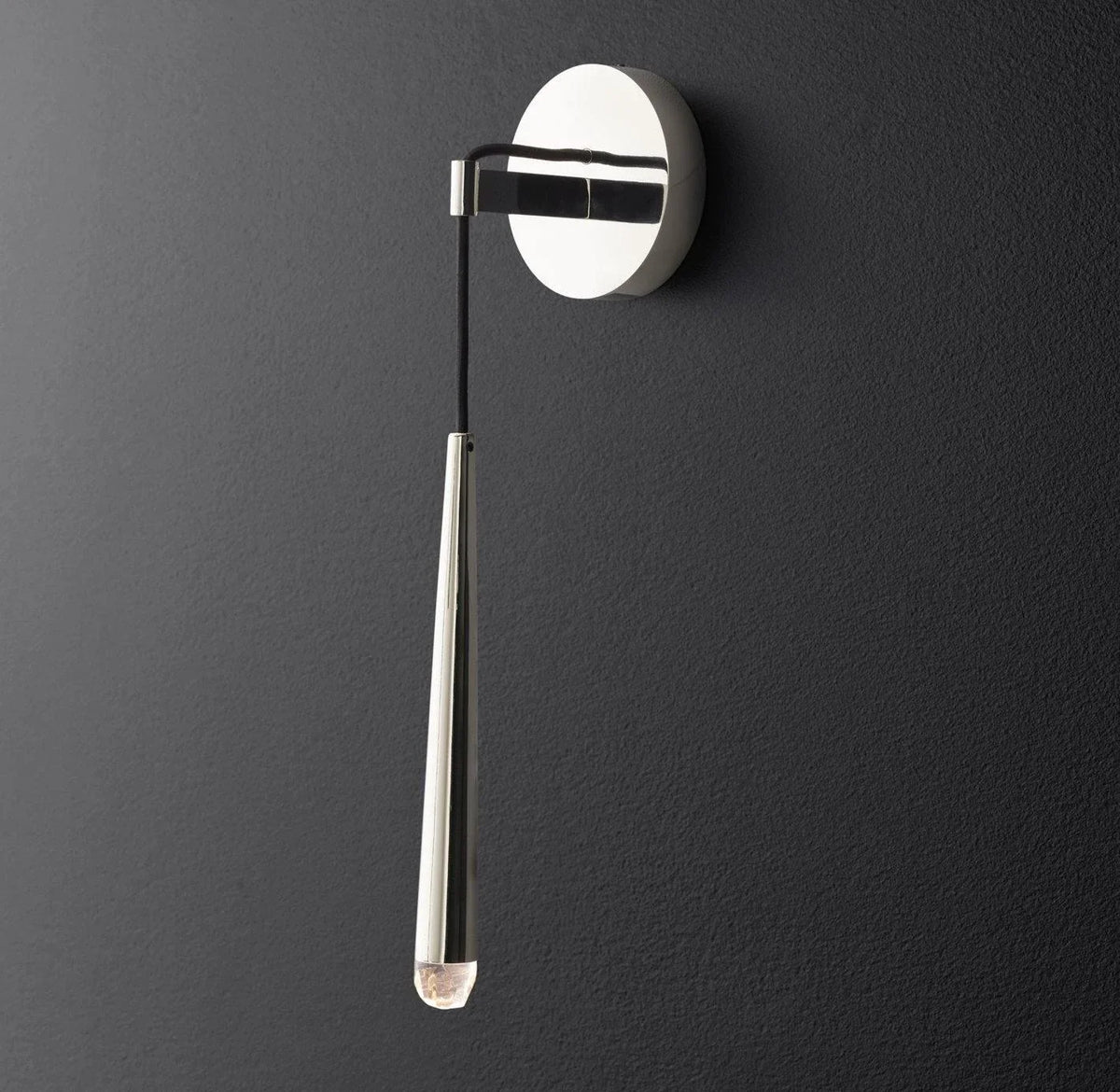 Spinal Tube Wall Light in brass for Hallway by AUVIELIGHT, Dia 4cm x H 55cm / ∅ 1.6″ x H 21.6″ / Silver and 1 other sizes