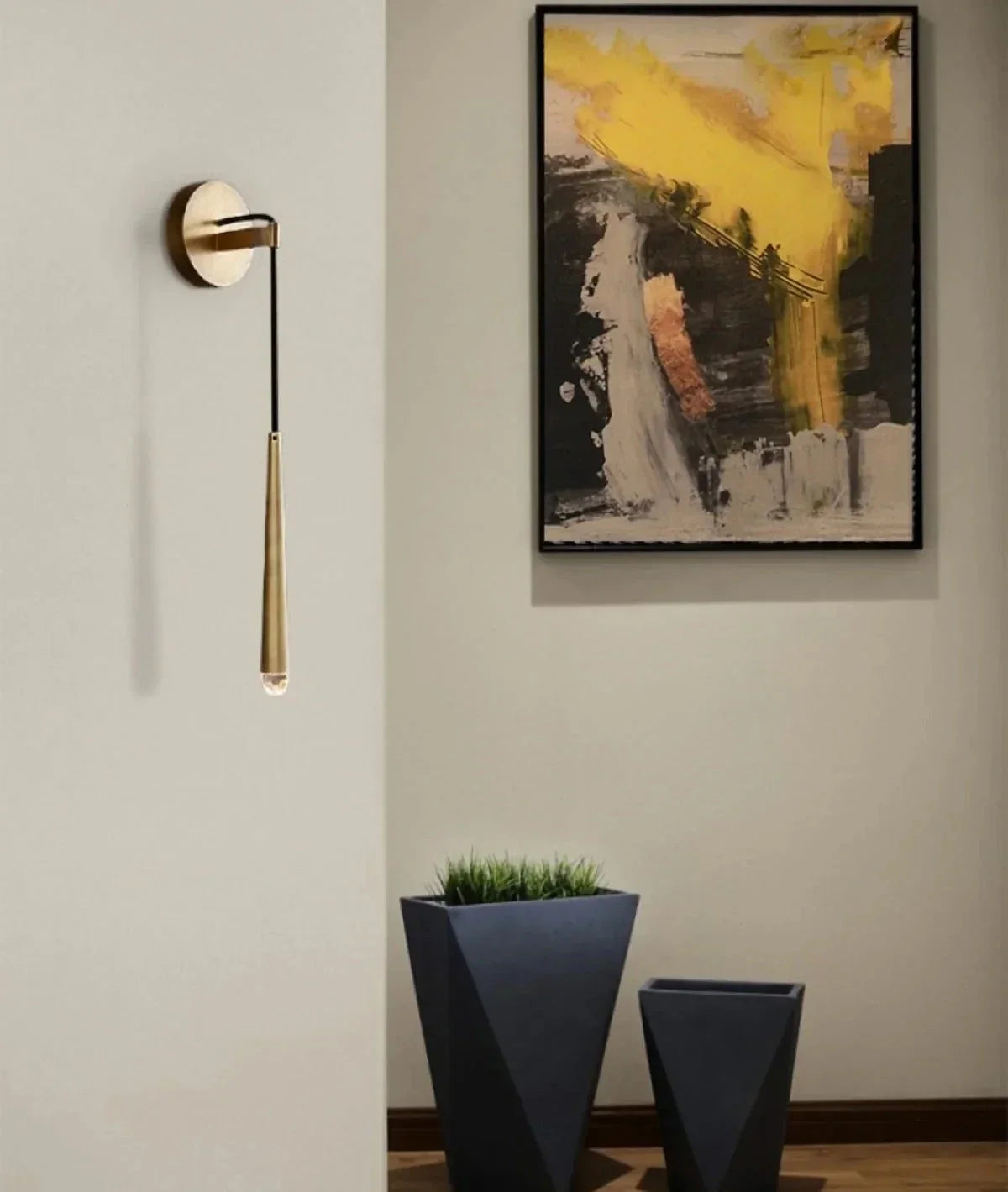 Spinal Tube Wall Light in brass for Hallway by AUVIELIGHT