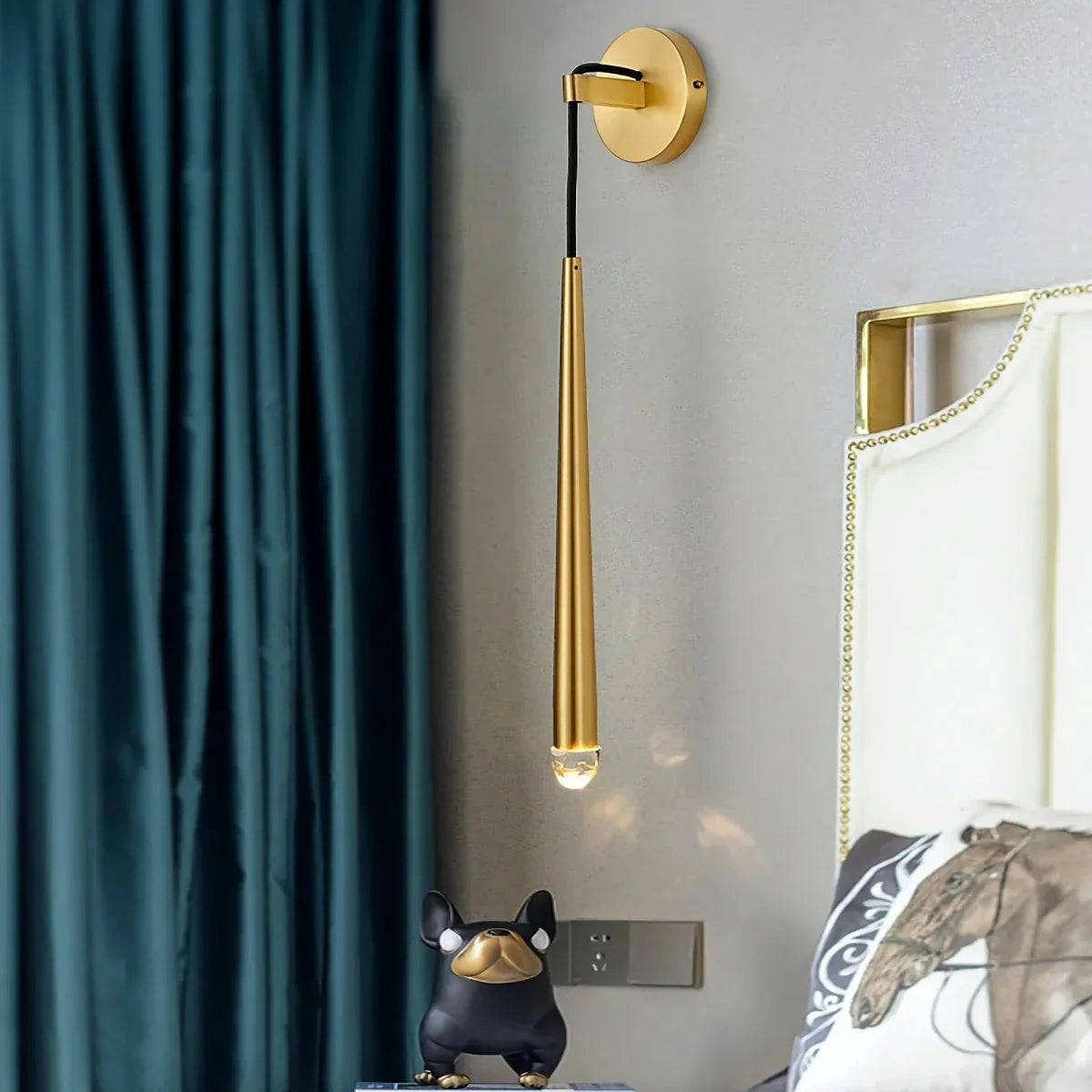 Spinal Tube Wall Light in brass for Hallway by AUVIELIGHT
