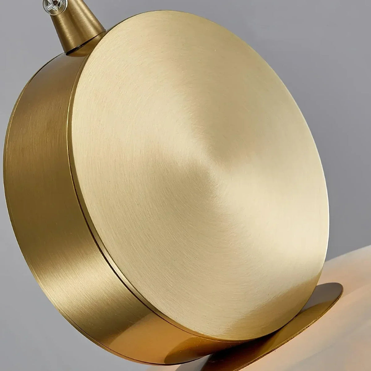 Cylinder Disc Pendant Light in alabaster for Kitchen Island by AUVIELIGHT