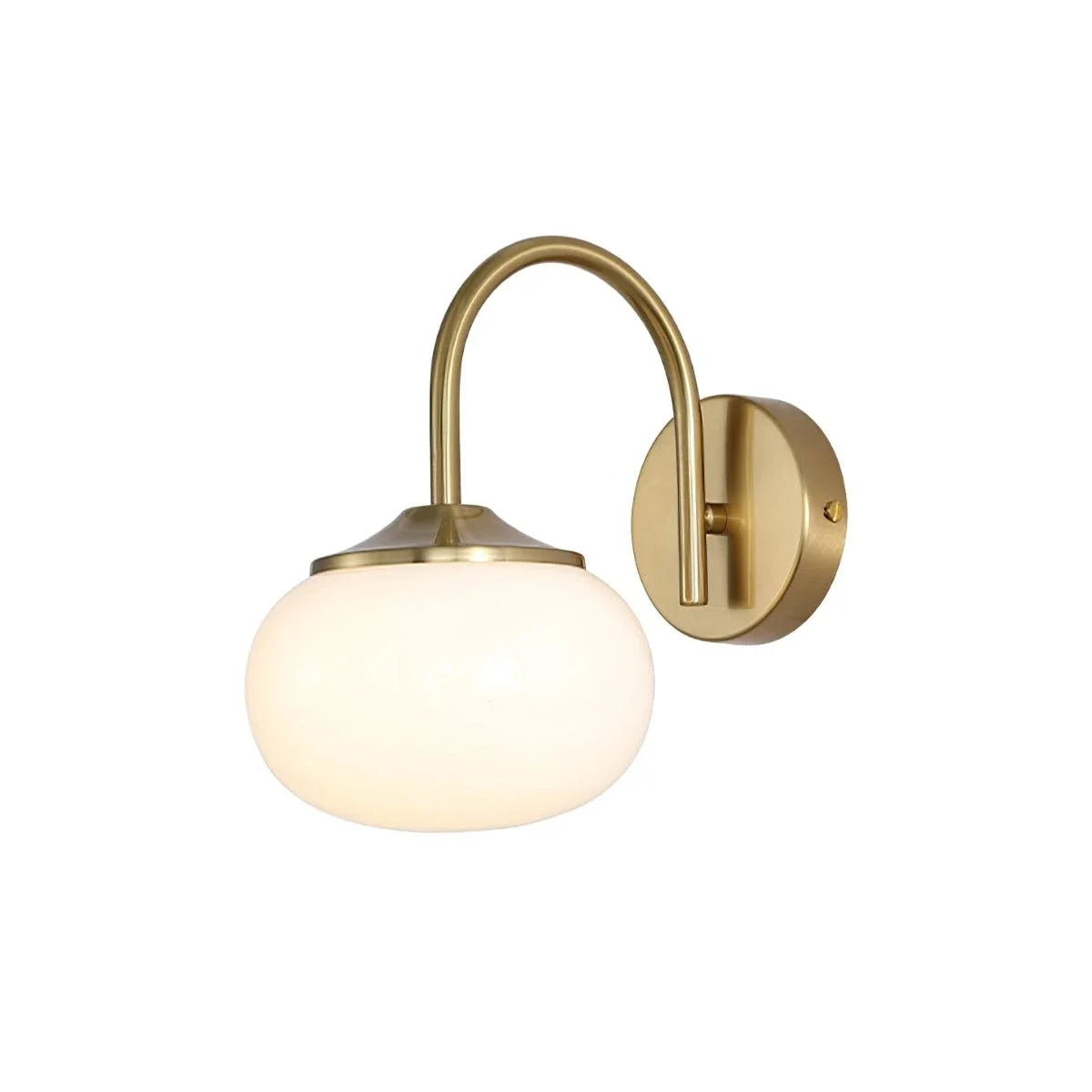 Globe Wall Sconce in brass for Hallway by AUVIELIGHT