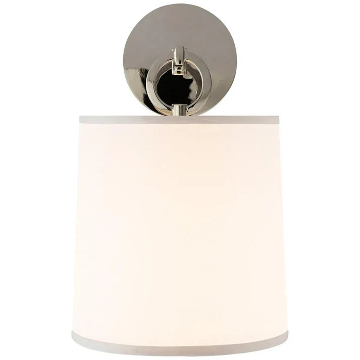 Hoop Wall Sconce in linen for Hallway by AUVIELIGHT