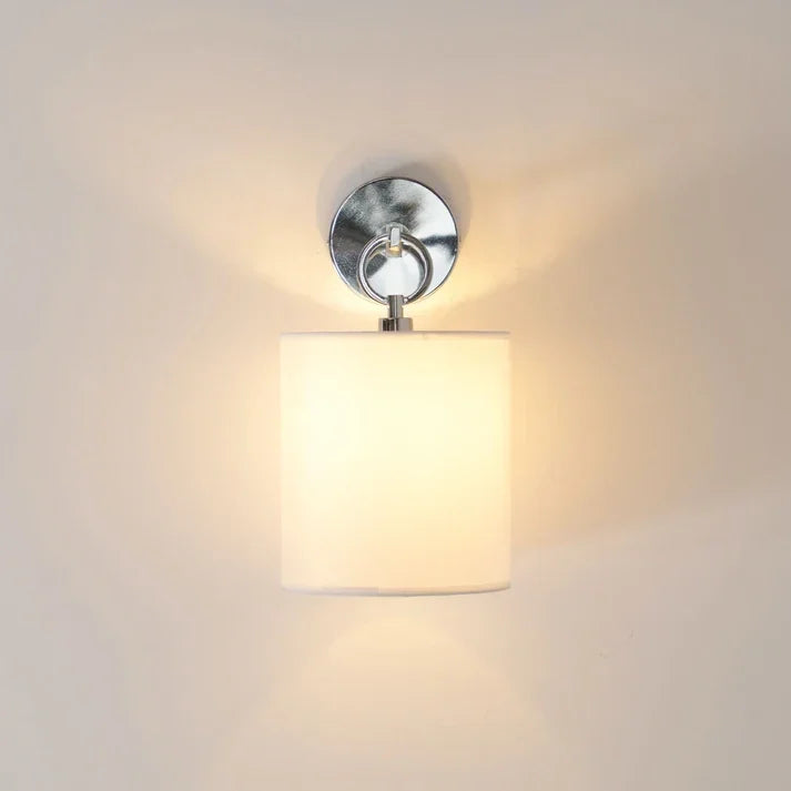Hoop Wall Sconce in linen for Hallway by AUVIELIGHT