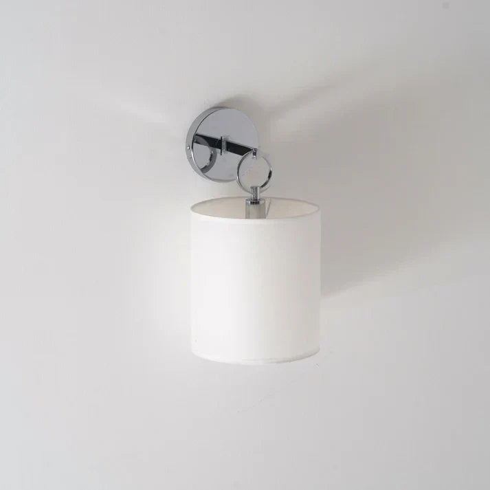 Hoop Wall Sconce in linen for Hallway by AUVIELIGHT