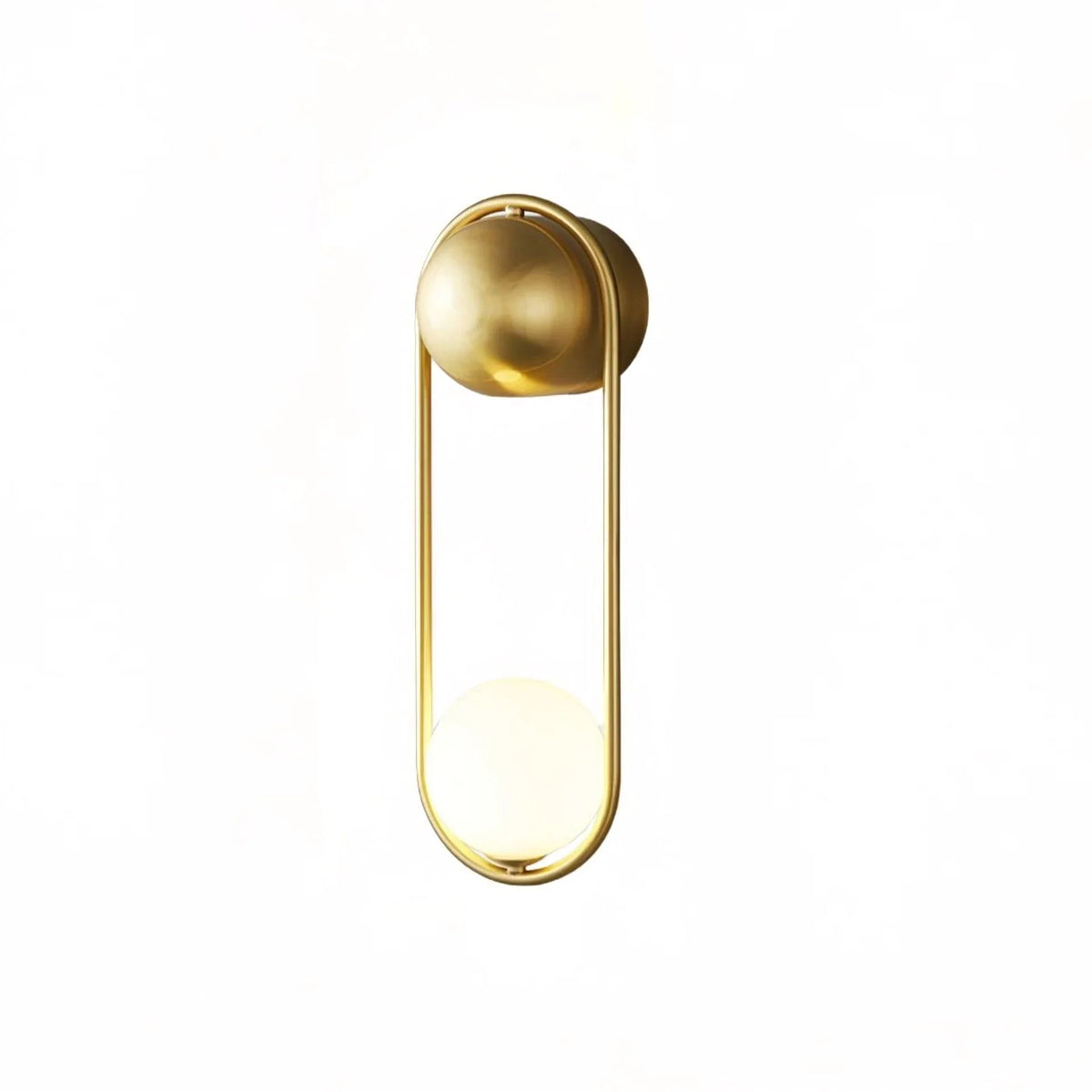 Orb Wall Sconce in brass for Hallway by AUVIELIGHT
